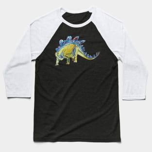 Stegosaurus Geode Baseball T-Shirt